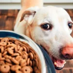 perro esperando su ración diaria de comida