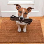 perro preparado para pasear