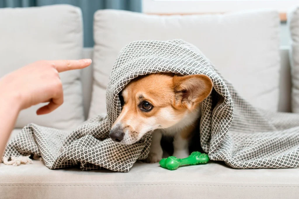 castigando a un perro