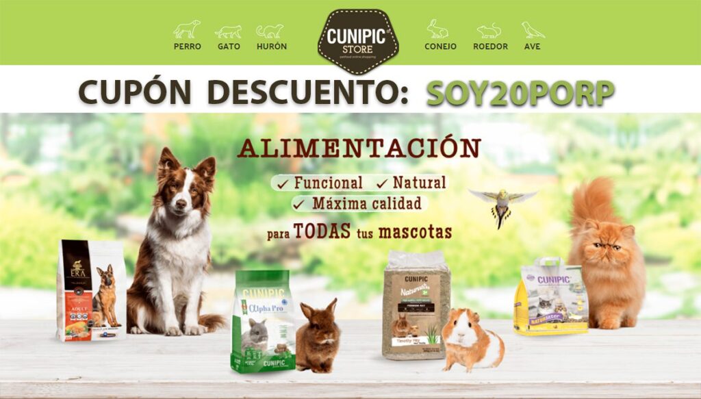 Cupon descuento cunipic